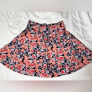 Charlotte Russe pink floral skirt